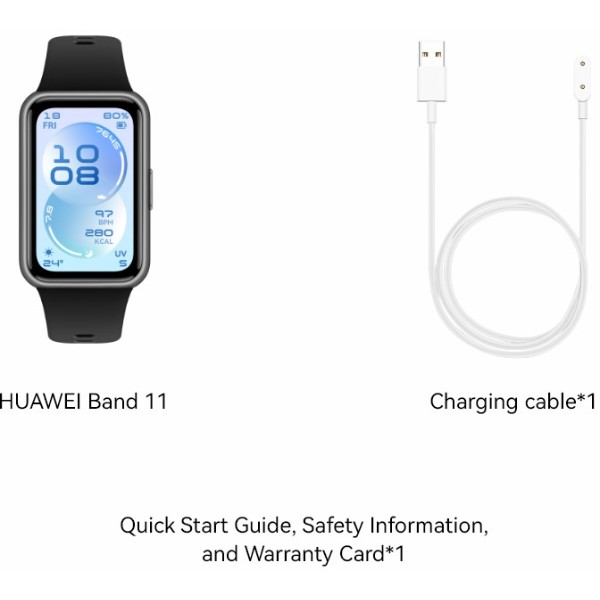 Фото - Фітнес-браслет Huawei Band 11 Black